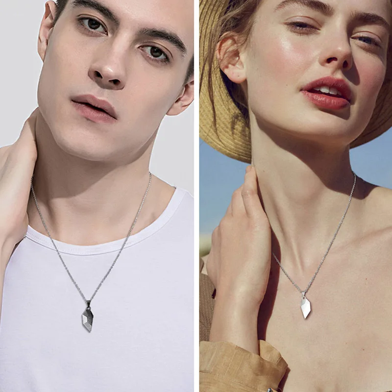 Повседневные ожерелья-пазлы с сердечками для женщин и мужчин парные Подвески BFF