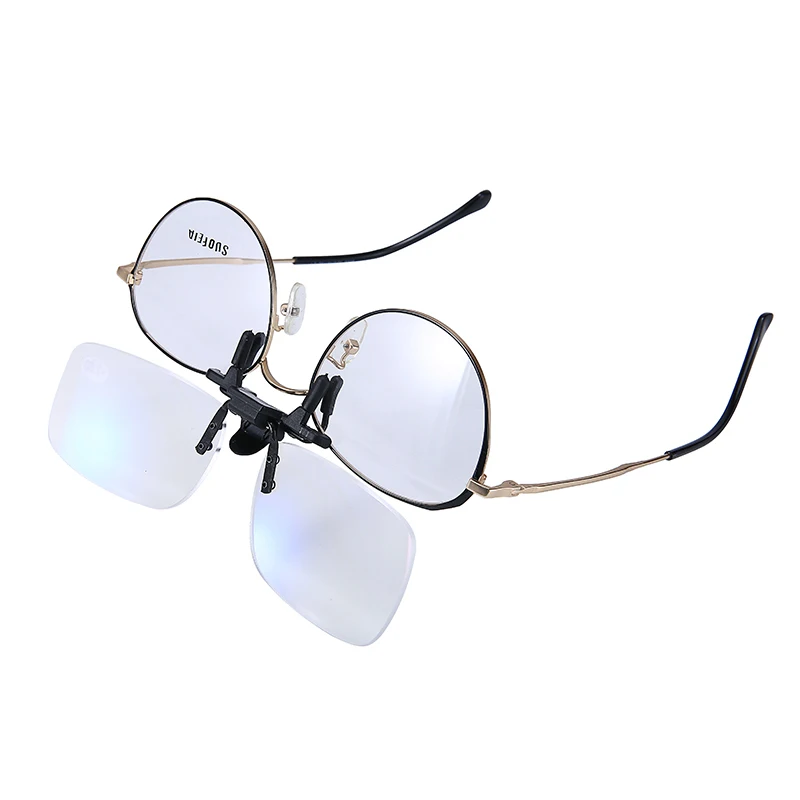 

2.5x Glasses Style Magnifier Magnifying Glasses with Clip For Reading Clip On Flip Up Spectacles Magnification Magnifier