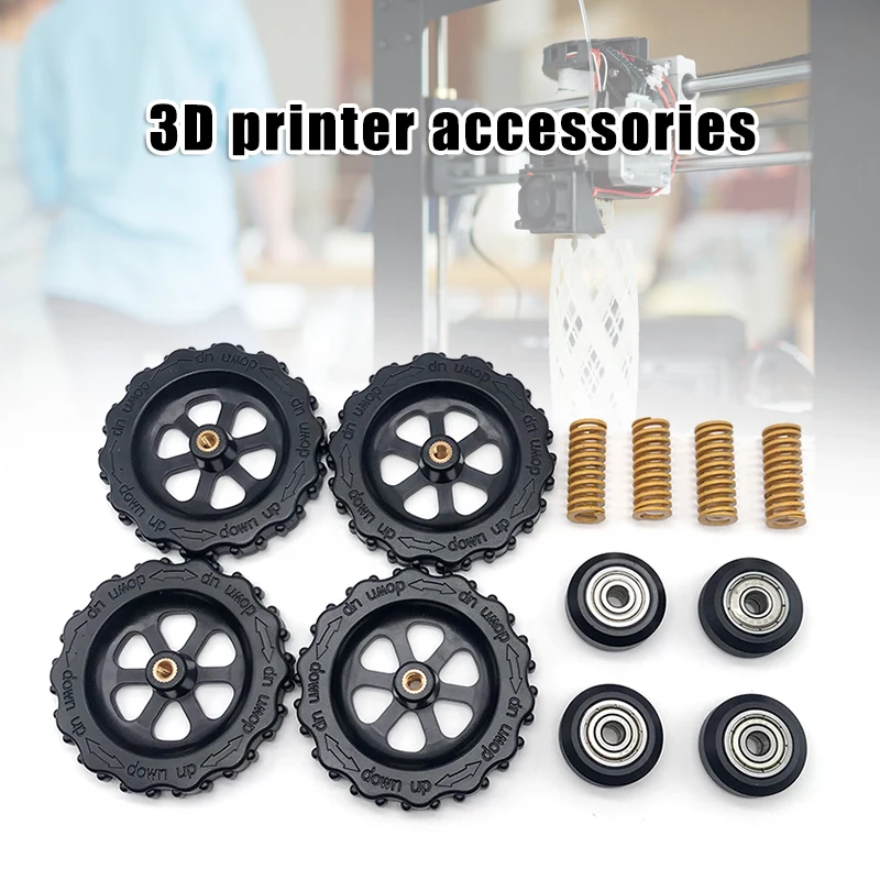 625ZZ CNC роликовый подшипник для колес с регулировкой гайки + комплект пружины 3D
