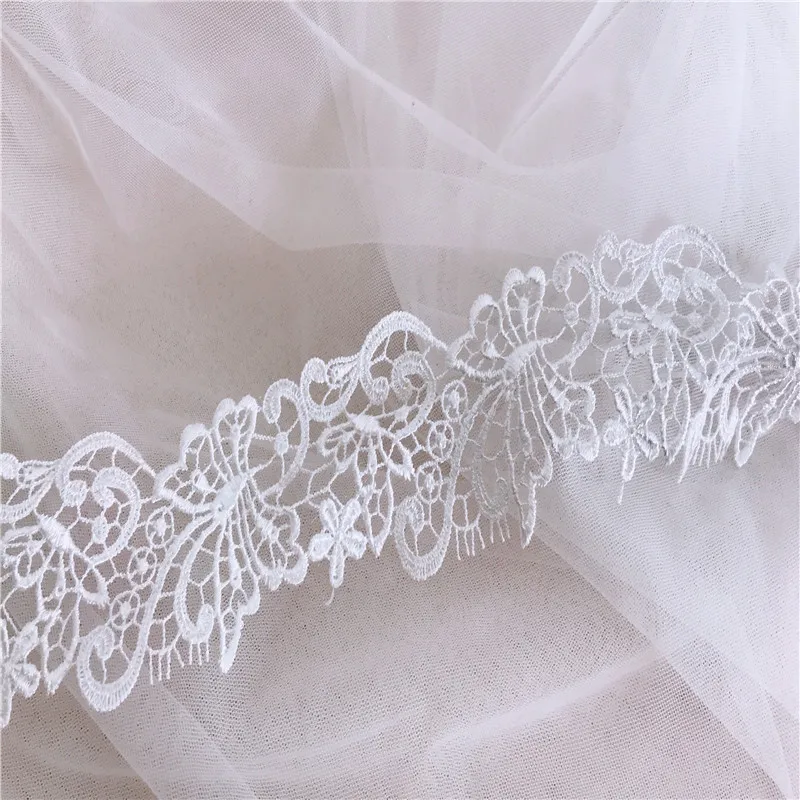

Белая кружевная отделка, свадебная кружевная отделка двора 1 ярд