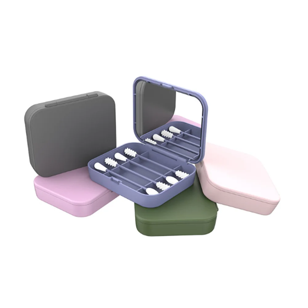 

4Pcs Reusable Cotton Swab Ear Cleaning Cosmetic Silicone Bud Durable Cleaner Makeup Swab Lipstick Flexible Portable Make Up Tool