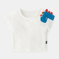 2020 summer new designer cartoon dinosaur baby t shirt children clothes cotton short sleeve toddler girl boys clothing