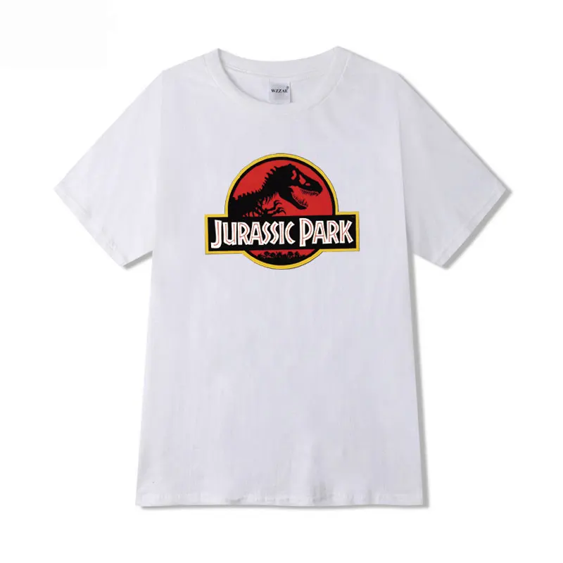White TX44 Jurassic Park женские футболки летняя футболка с короткими рукавами и буквенным принтом уличная Футболка женская футболка больших размеров женская S-2XL - Цвет: White TX44