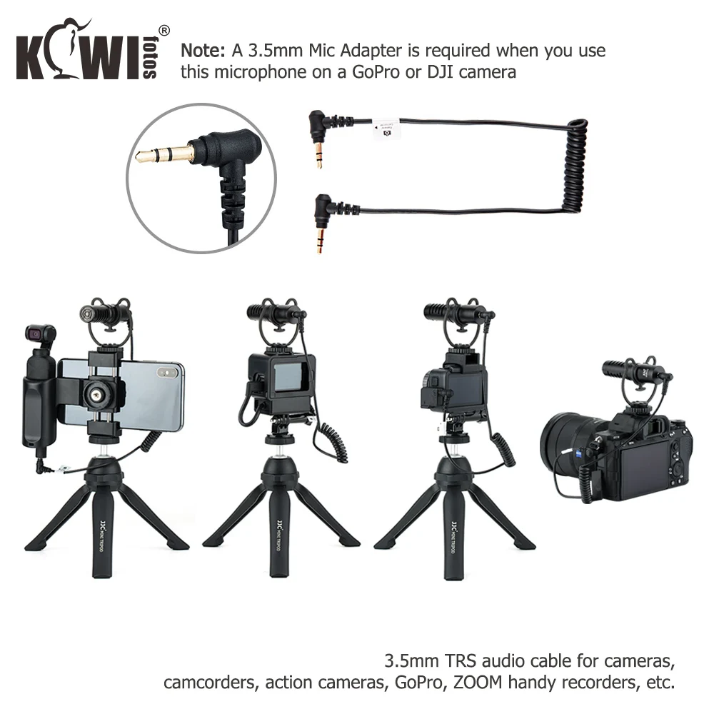 Cardioid Microphone For Nikon Z50 Z5 Sony A9II A6600 A6100 A7RIV A7RIII DSLR Camera Camcorders Phones Tablet Recorder | Электроника