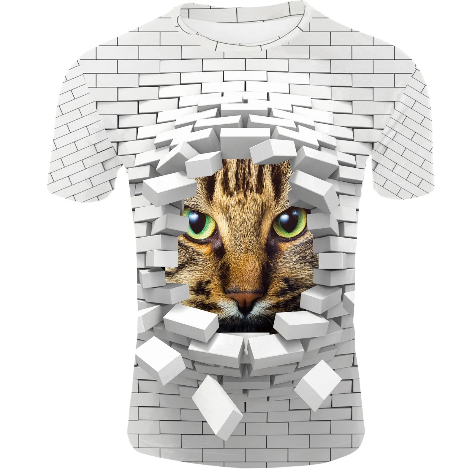 

2021 Men's and Women's T-shirt 3D Multicolor Off-white Neutral Geometric Harajuku Print Street clothing men's hippie clothes