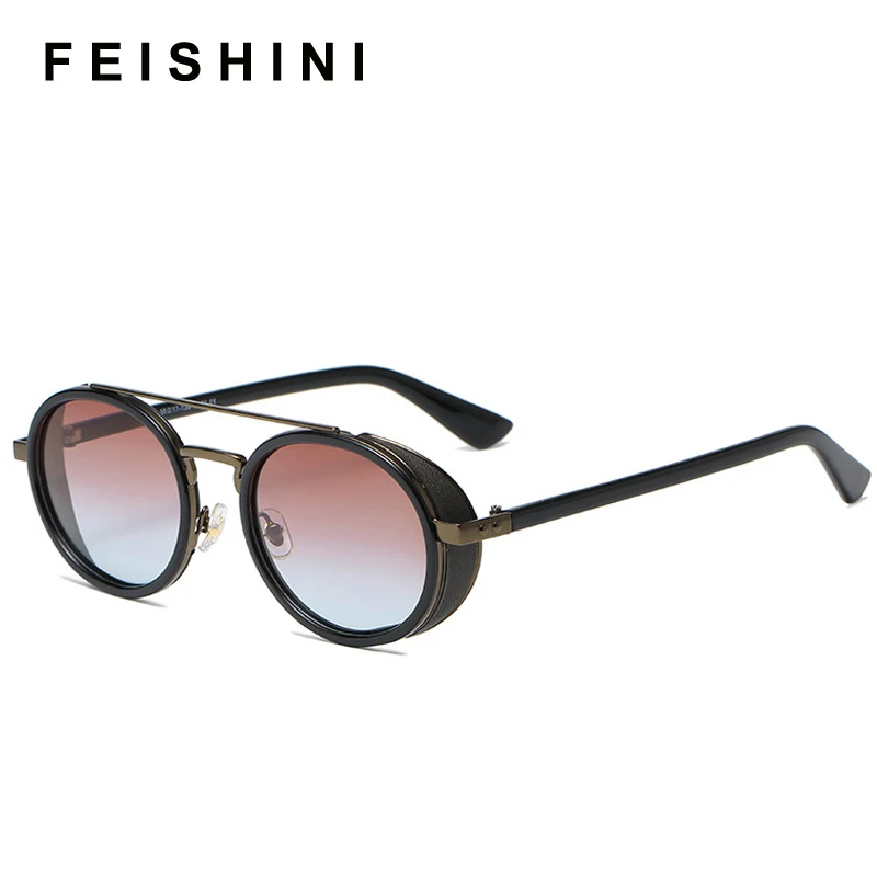 

Feishini 2021 Brand Anti-Reflective Visual Driving Glasses Protection Goggle UVB Women Sunglasses For Men Polarized Luxury Punk