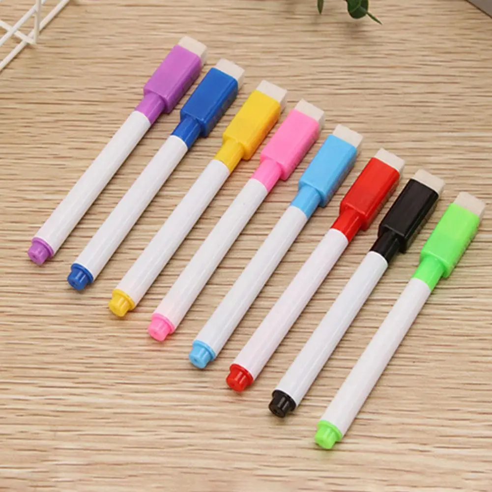

8Pcs Watercolor Markers Funny Erasable Jelly Ink Pens with Eraser Painting Pens