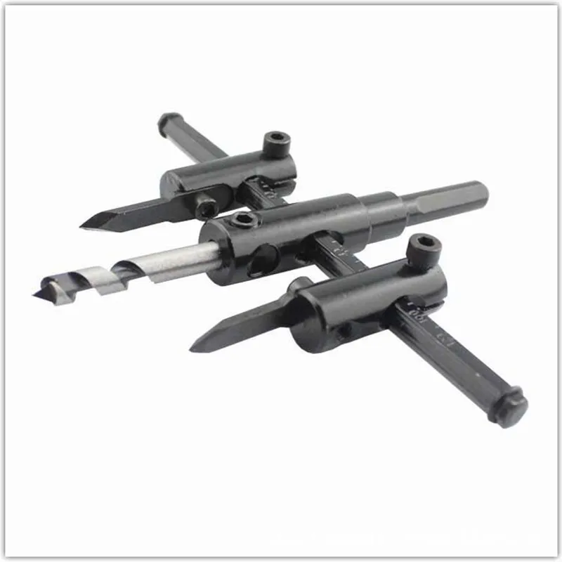 Регулируемый металлический деревянный круг кольцевая пила сверло резак набор