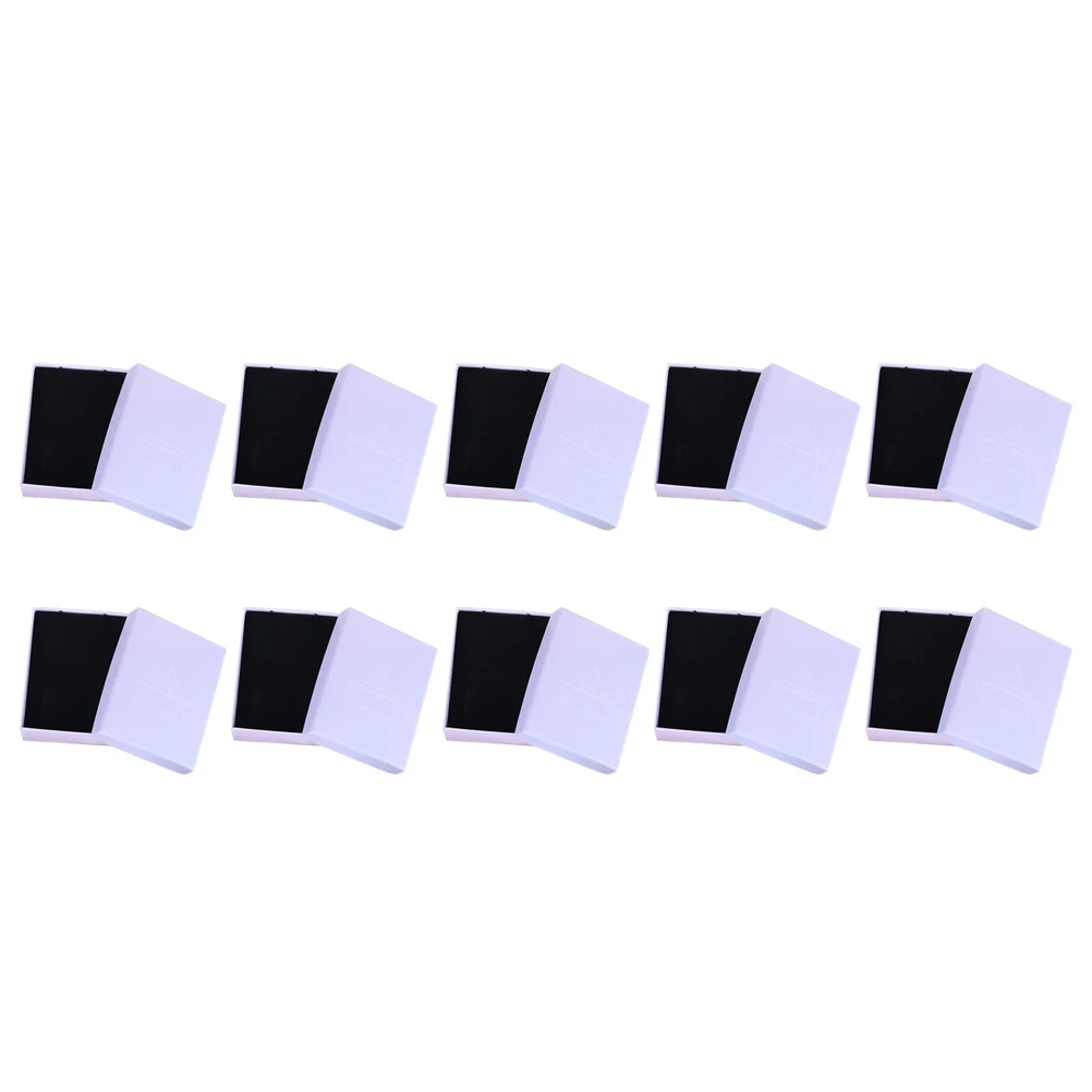 20 шт картонная коробка для ювелирных изделий украшений серьги ожерелье с