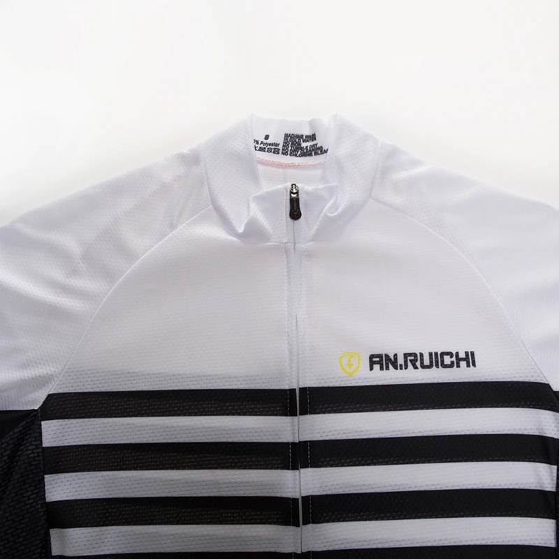 Унисекс летние велосипедные майки в черную полоску дышащие быстросохнущие с