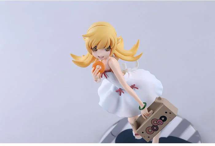 Японские фигурки аниме Oshino Shinobu 17 см соломенная шляпа и платье привлекательная
