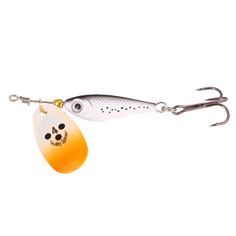 

8cm 8.5cm 9cm 11g 15g 20g Rotating Metal Spinner Fishing Lure Artificial Hard Bait Wobbler Fish Tackle