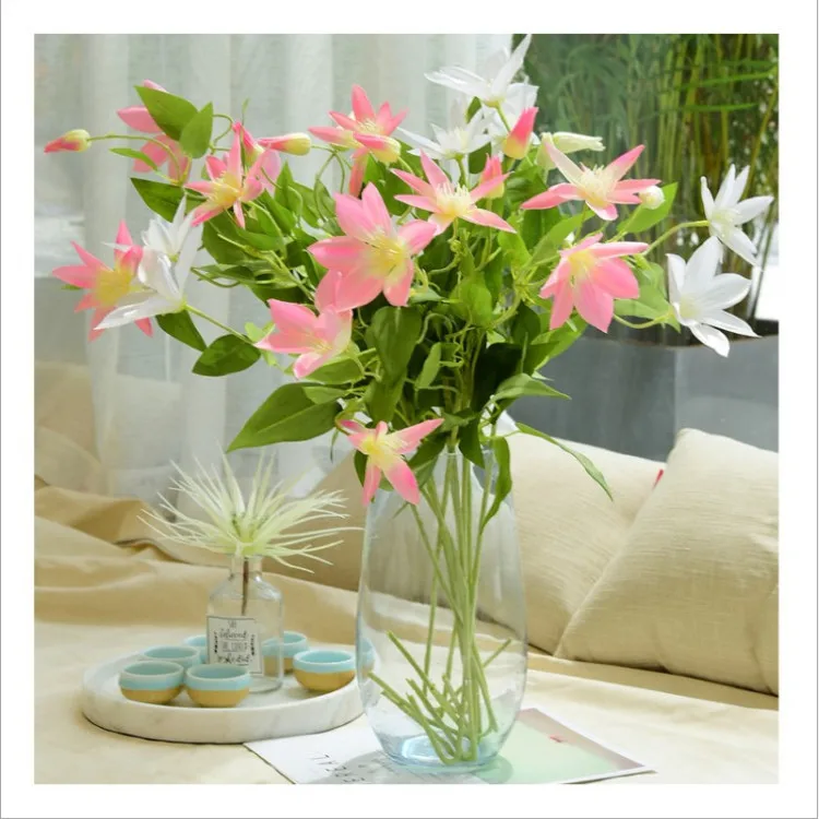 Искусственный цветок 3 железных лотоса дома гостиной украшения искусственный из