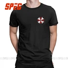 Мужские футболки с логотипом Umbrella Corporation, топы из 100% хлопка, хипстерские футболки с коротким рукавом и круглым вырезом, Новое поступление футболок