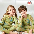 Пижама детская из чистого хлопка, на возраст 2-8 лет