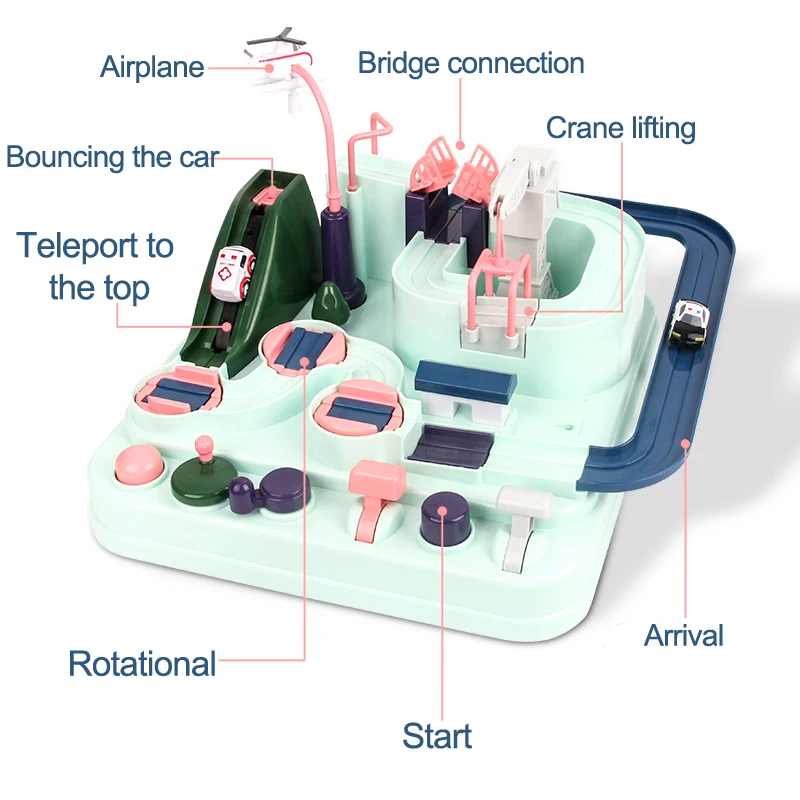 Детские игрушки приключения машинки для детей настольные игры мальчиков и