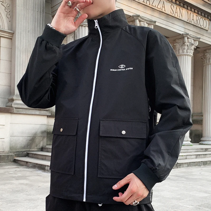 Мужская дышащая ветровка удобная верхняя одежда большие размеры M-4XL |