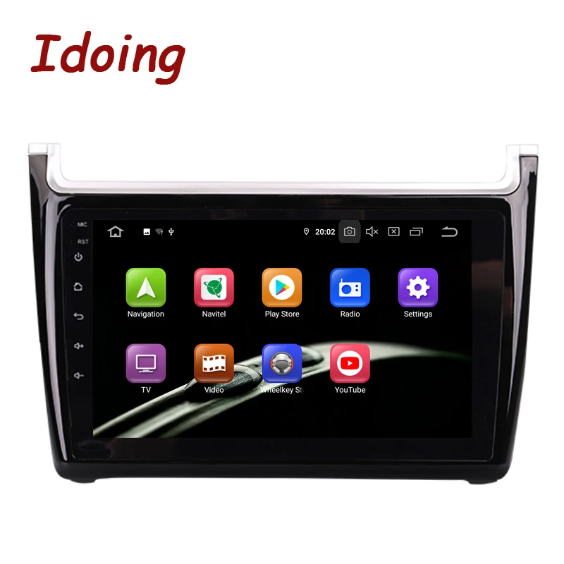 Автомобильный мультимедийный плеер Idoing 9 &quot 2.5D ips Android 10 радио для VWPolo 2011-2015 PX6