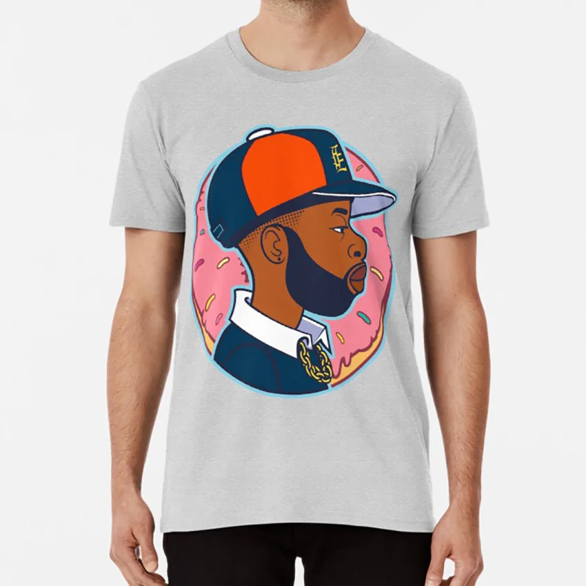 J Dilla футболка Rap Jdilla музыкальная икона | Мужская одежда