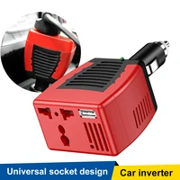 75w car power inverter 12v dc to 110v ac charger converter with ac outlet 2 1a usb port protection for computer car phone