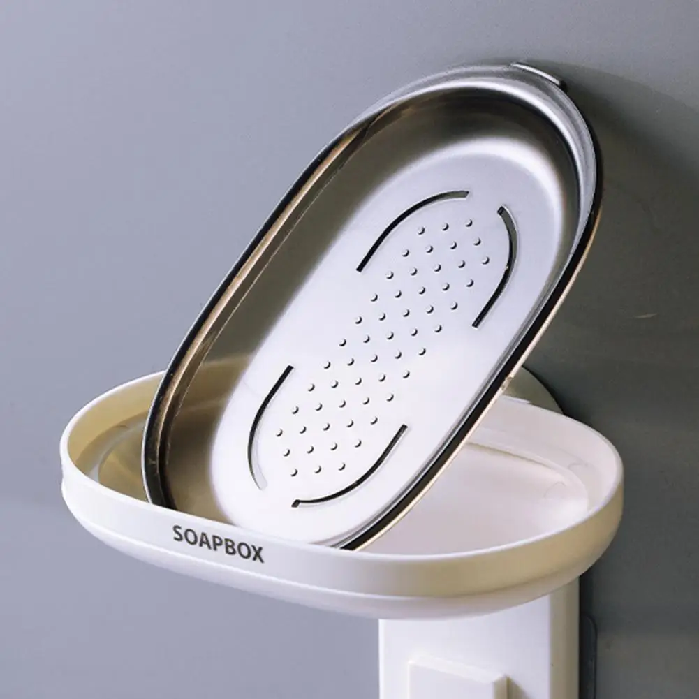 

Модная двухслойная настенная сушилка для мыла без отверстий, сушилка для мыла, сушилка, держатель для кухни, ванной, ящики для хранения, горя...