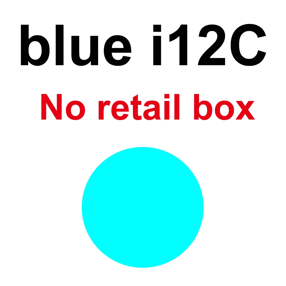 Матовый i12 TWS для дропшиппинг - Цвет: i12C blue no box