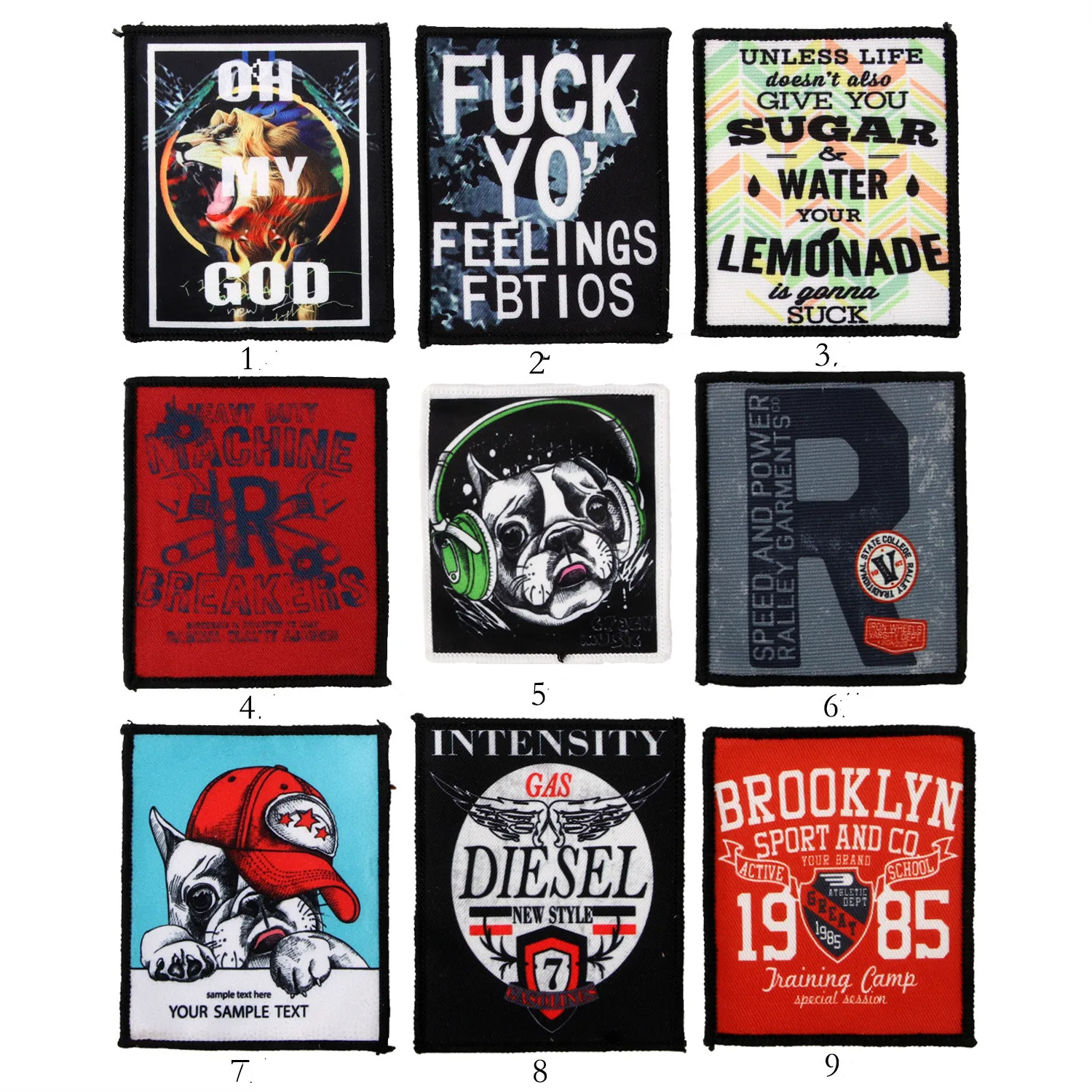 Аппликации ZOTOONE Paches для одежды железные нашивки сделай сам прямоугольные Стикеры