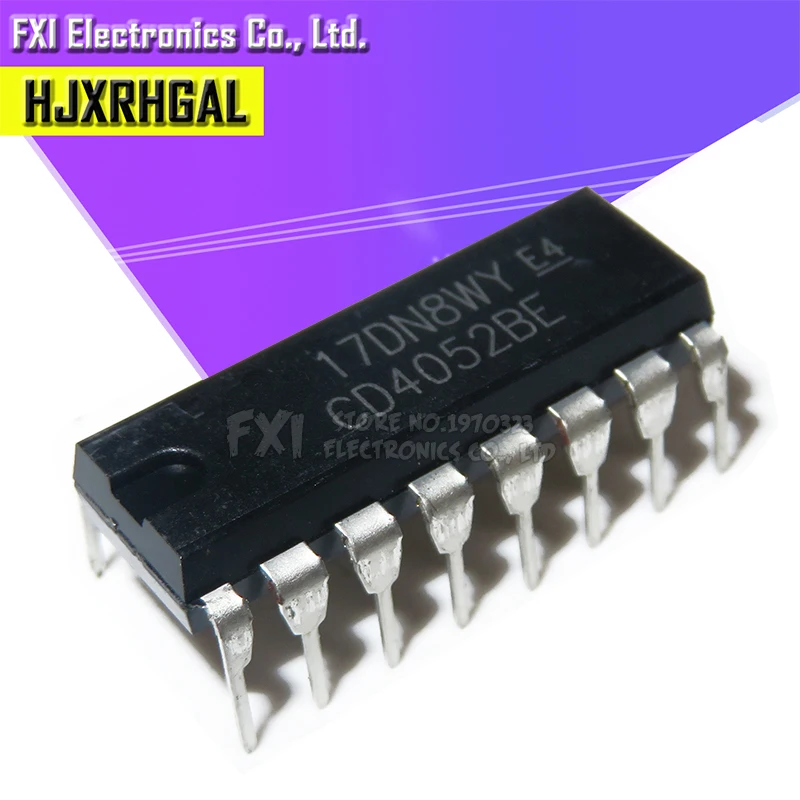 10 шт. CD4052BE CD4052 DIP16 DIP новый оригинальный|shipping free| |