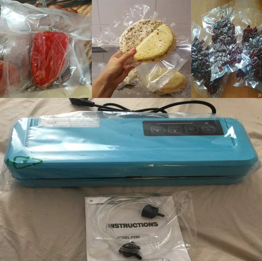 Бытовой вакуумный пищевой упаковщик P 290 вакуумная упаковочная машина и 10