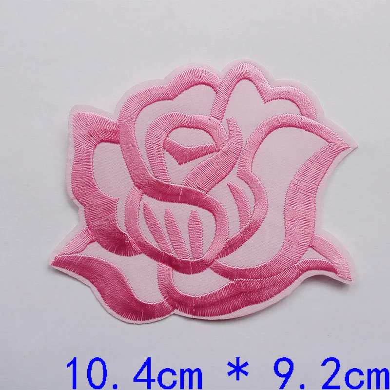 10 шт. красивые вышитые цветы розы патчи для самостоятельного изготовления одежды