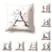 letter printing cushion cover 4545 pillowcase sofa cushions pillow cases polyester pillow covers home decor 0004