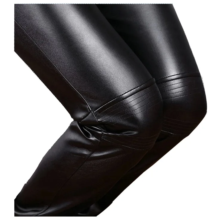 

2020 Male Genuine Leather Pants Plus Size Straight Pants Men Sheepskin Pants Zipper Fly Men's Regular Full Length Pants 7XL