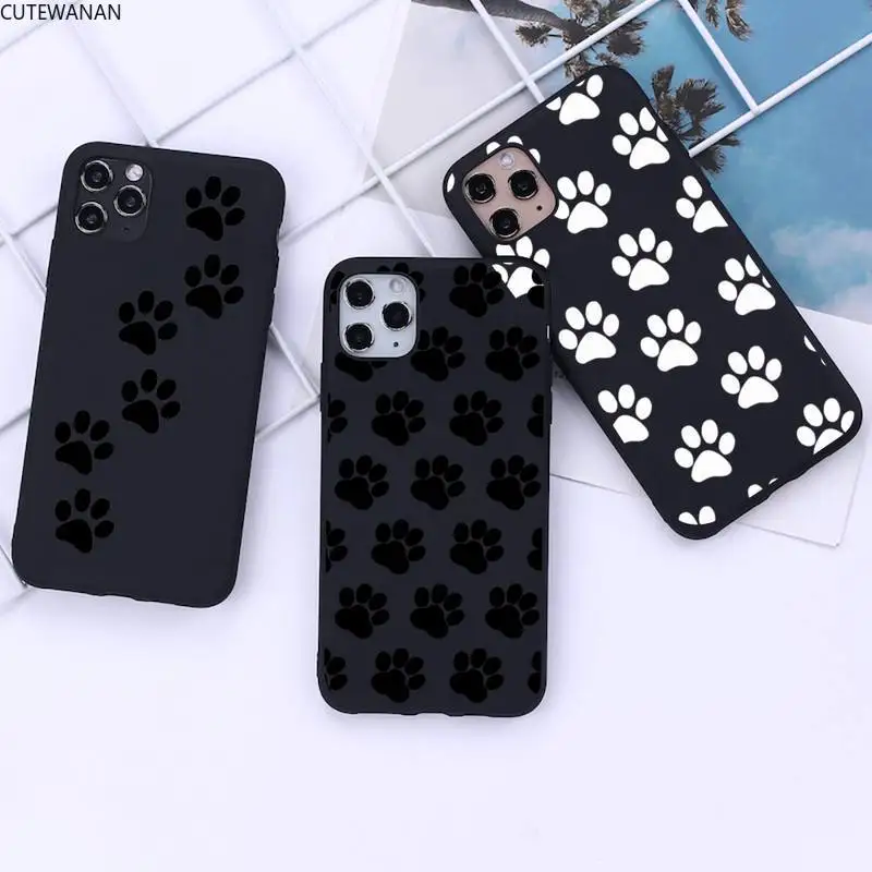 

Hot best friends Dog paw Phone Case for iphone 13 12 11 Pro Mini XS MAX 8 7 Plus X 2020 XR cover