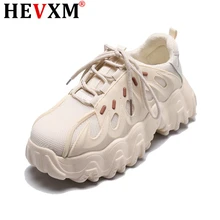 2020 Ladies Chunky Platform Sneakers Fashion White Tenis Female Casual Shoes Woman Walking Comfor Wo