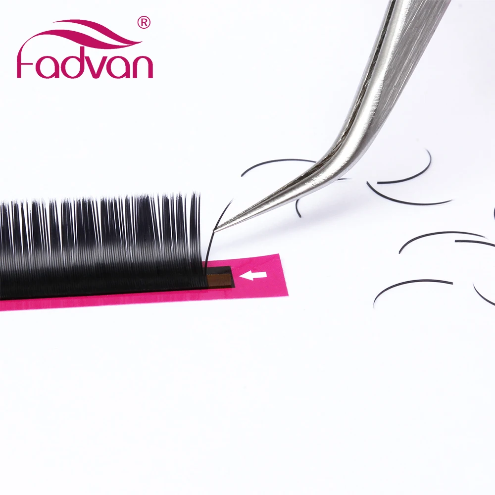 Split Tip Fadvan плоские накладные ресницы матовые эллипс макияж Накладные для