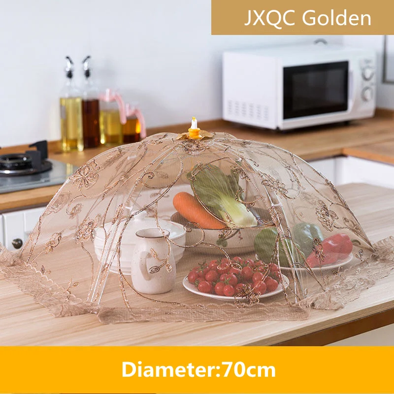 Портативная Крышка для еды в стиле зонтика крышка от комаров кружевной стол дома
