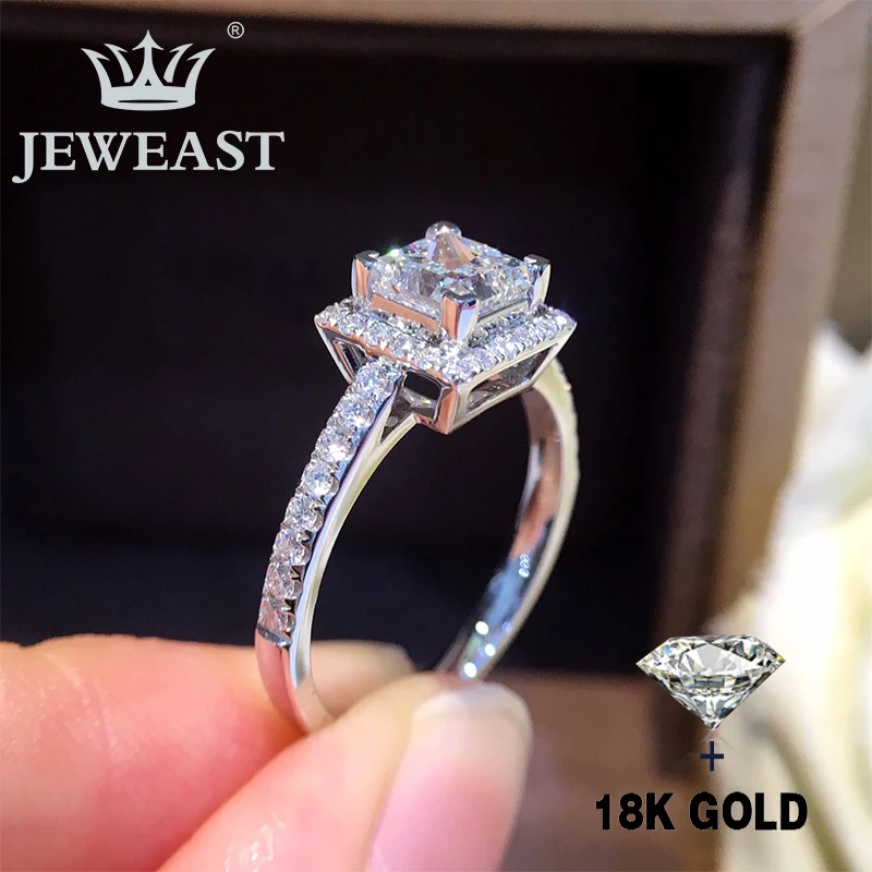 

Natural Diamond 18K Gold Pure Gold Ring Beautiful Gemstone Ring Good Upscale Trendy Classic Party Fine Jewelry Hot Sell New 2020