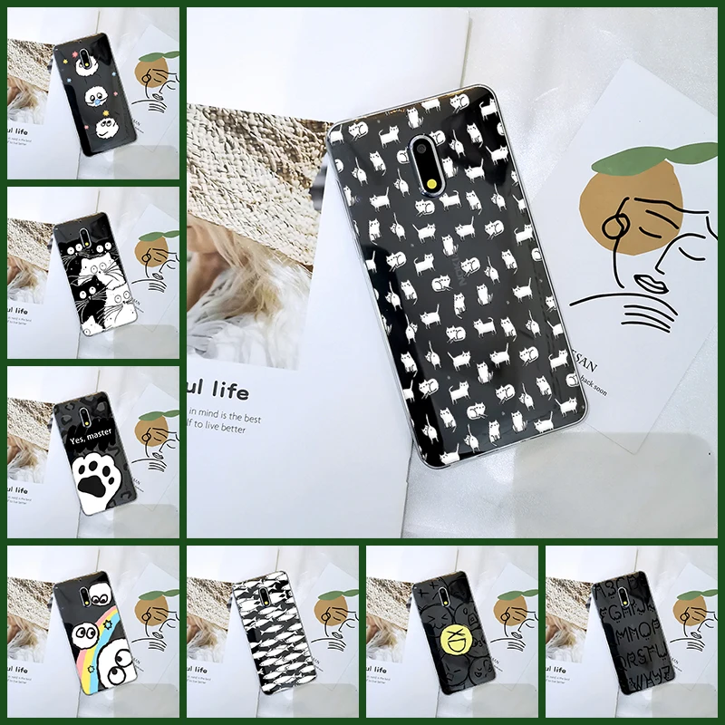 Чехол Kawaii Cat для телефона Nokia 1 Plus 2 3 5 6 8 9 силиконовая Мягкая задняя крышка Nokia2 Nokia3
