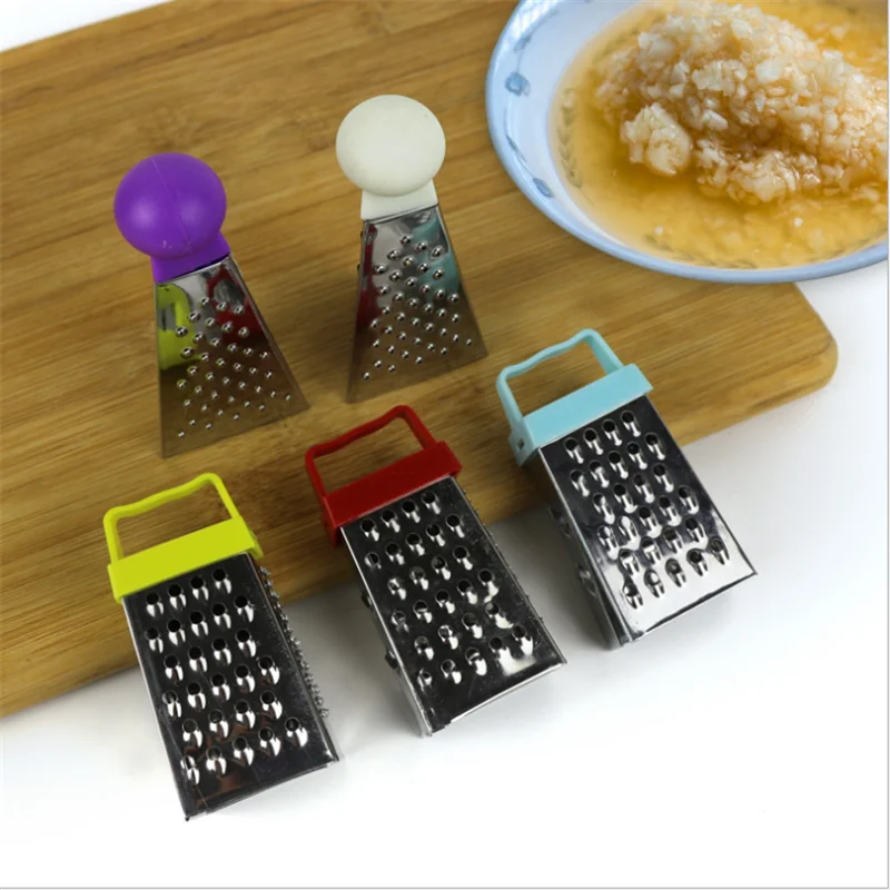 3pcs Kitchen Supplies Mini Stainless Steel Four-sided Grater Shredder Potato Radish Cutter Minced Ginger Garlic Gadgets |