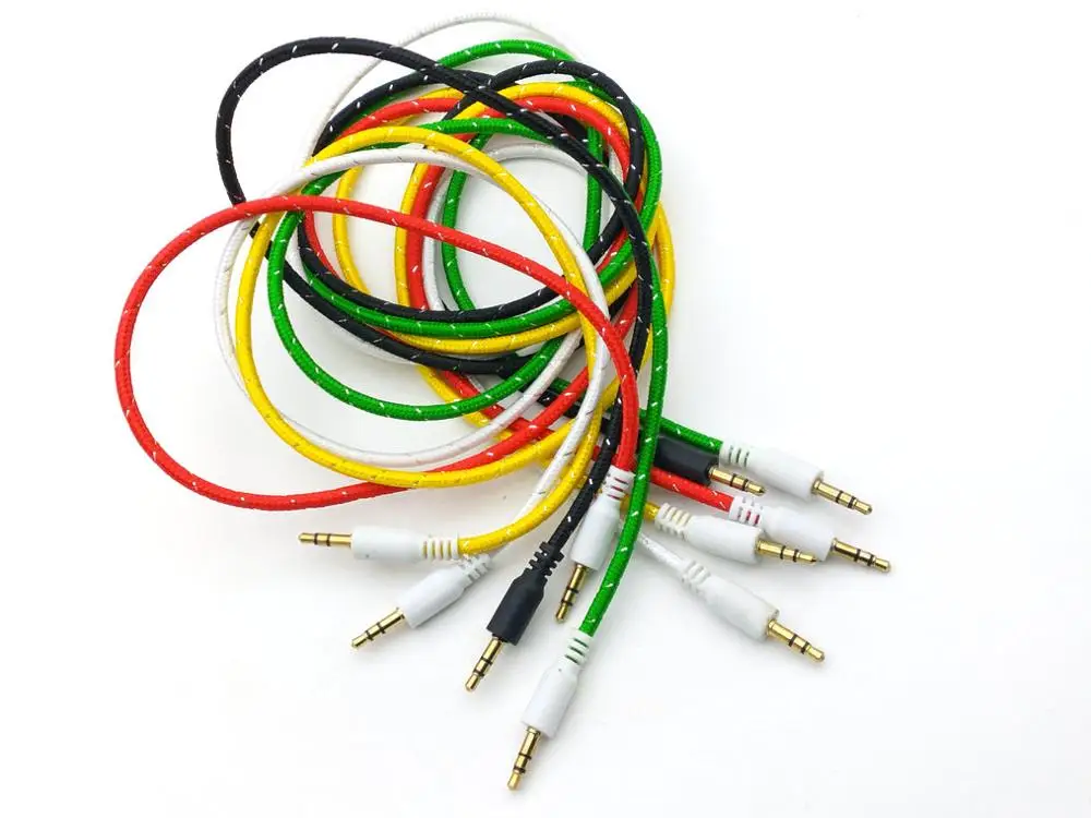 5 шт. 3 полюса мм стерео штекер M/M разъем аудио Aux кабель 1 м|stereo aux|stereo aux cablestereo audio jack