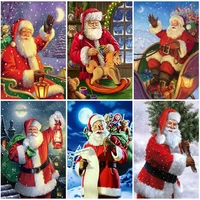diy santa claus 5d diamond painting full square drill christmas gift home decoration embroidery cross stitch handcraft art kits