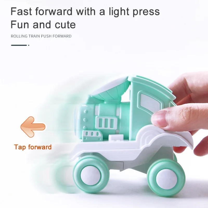 360 ° подвижный поезд игрушки для детей вытяните назад автомобиль инерции дамп