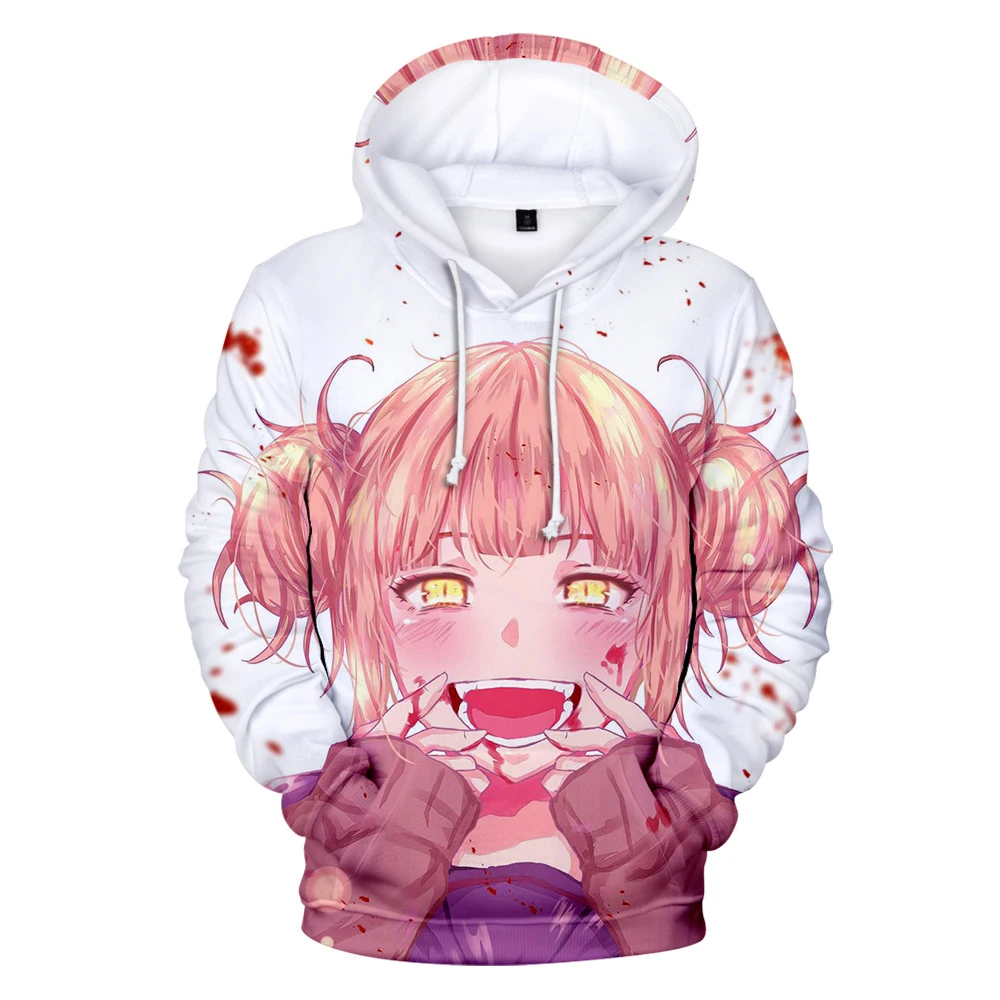 

Hoodie New 3D Anime Himiko Toga Hoodie Hop Sale Cartoon My Hero Academia Hoodies Cute Toga Himiko Hip Hop 3D Printed Tops