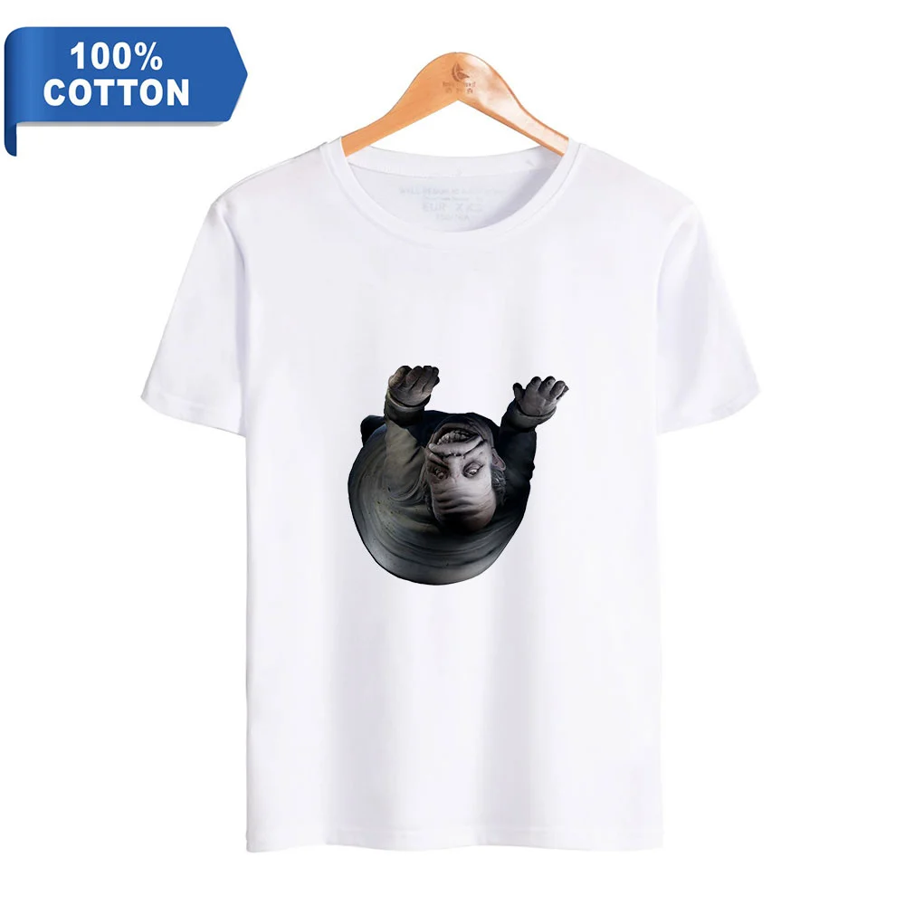 Футболка унисекс с круглым вырезом 100% хлопок уличная одежда Harajuku мода высокое