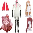 Makima бензопила мужской Косплей Аниме Сексуальная силовая медсестра униформа косплей костюм Женщины Карнавал Хэллоуин вечеринка наряд