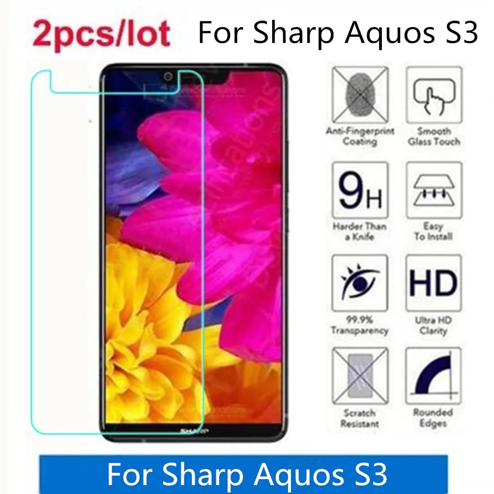 Закаленное стекло для Sharp Aquos S3 2.5D Premium защитная пленка экрана Защитная