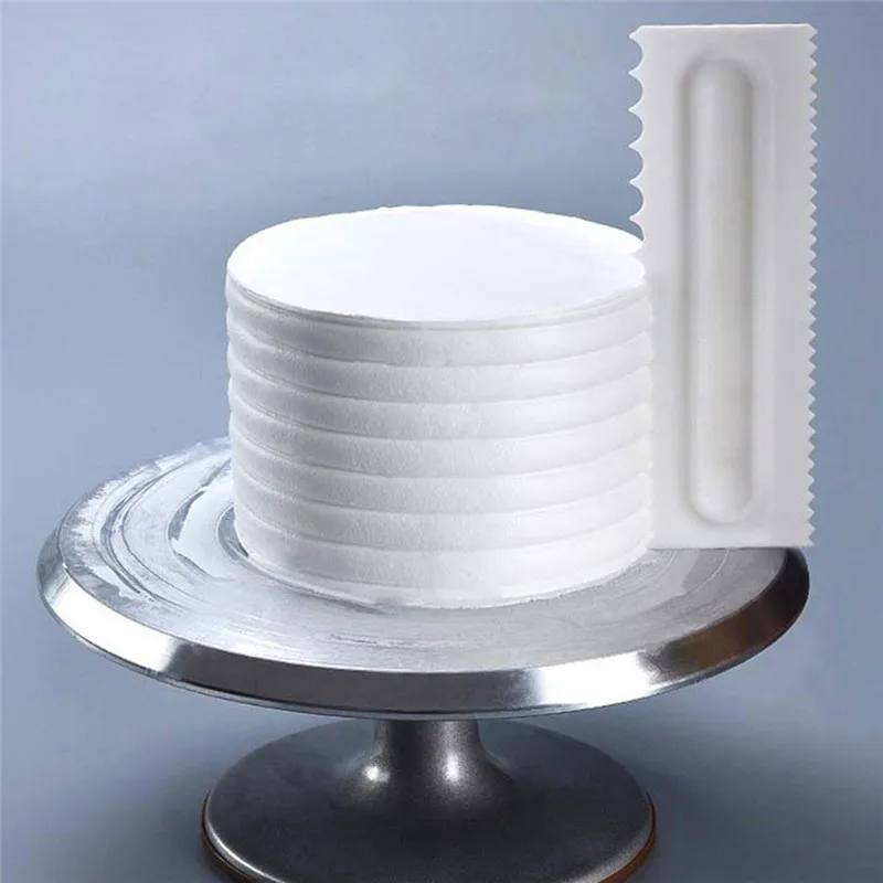 

1pc Cream Scraper Irregular Teeth Edge Spatulas Cake Baking Scraper Fondant Cake Slicer Pastry Cutters Tools DIY Decorating