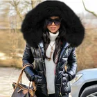 Женская утепленная парка с меховым воротником, зимняя куртка с капюшоном, женская повседневная короткая куртка на молнии, модная теплая верхняя одежда с хлопковой подкладкой, 2021