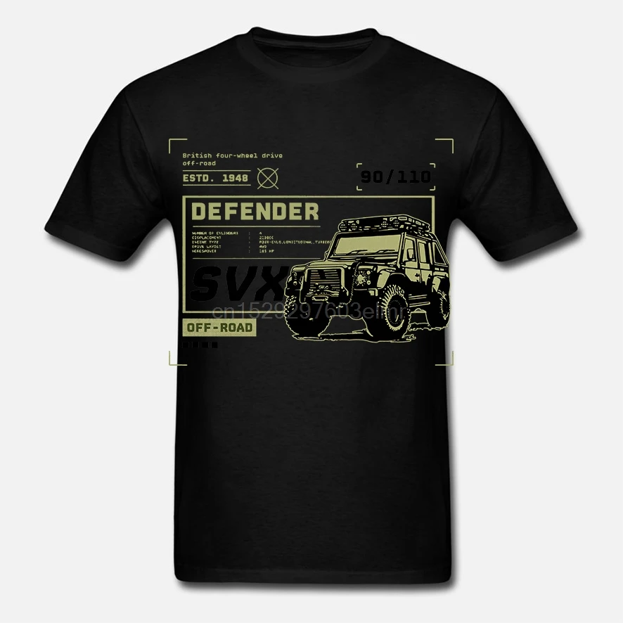 Горячая Распродажа Мужская футболка модная DEFENDER SVX OFF ROAD ROVER 90 110 летняя | одежда