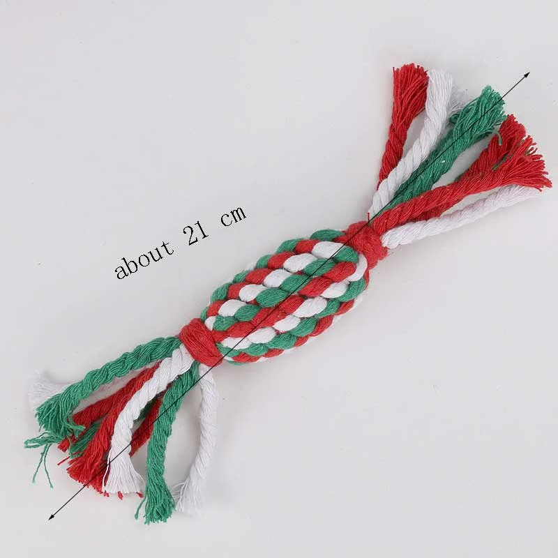Cotton Round Rope Knot Indestructible Dog Toys For Large Dogs Dental Chew Durable Braided Bone Clean Teeth Funny Tool | Дом и сад